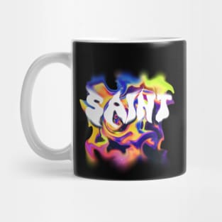 Groovy Text Saint Mug